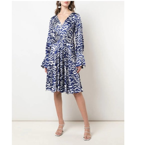 Prabal Gurung Dresses & Skirts - 🎁 PRABAL GURUNG Charmeuse Animal-print Silk Dress